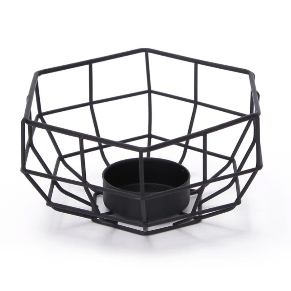 Geometric Iron Tealight Holder
